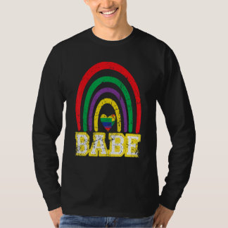 Babe Regenboog Vintage Bruid Bruidsmeisje Bachelor T-shirt