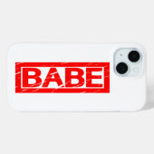 Babe Stamp Case-Mate iPhone Case (Achterkant (horizontaal))