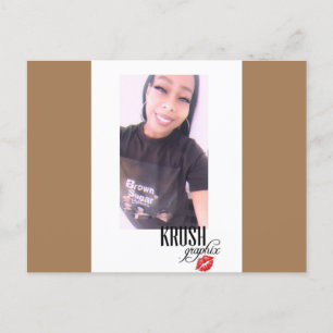 Babes Brown à sucre x Ahsek Novel Carte postale 1