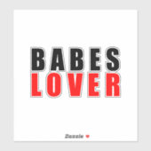 Babes lover sticker (Vel)