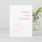 Babes qui Brunch Galentines Invitation (Debout devant)
