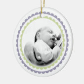 Babies 1e kerstnaam Foto Ornament Keepomwille (Links)