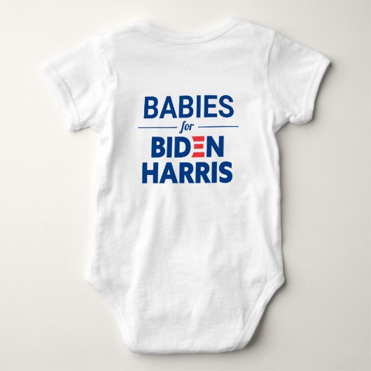 Babies voor Biden Harris Custom Text Romper (Achterkant)