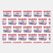Babies voor Trump Inpakpapier Vel (Voorkant 2)
