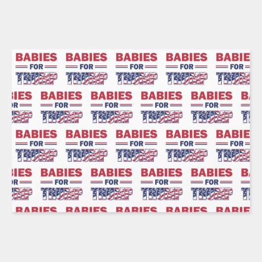 Babies voor Trump Inpakpapier Vel (Voorkant)