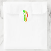 babinskifootrasta ronde sticker (Tas)