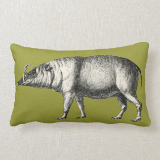 Babirusa Wild Pig Boar Hog Warthog Vintage Kussen