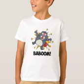 Baboom Grappig Exploding Baboon Pun T-shirt (Voorkant)