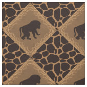 Baboon & Animal Print Diamond Pattern. Stof (Swatch)