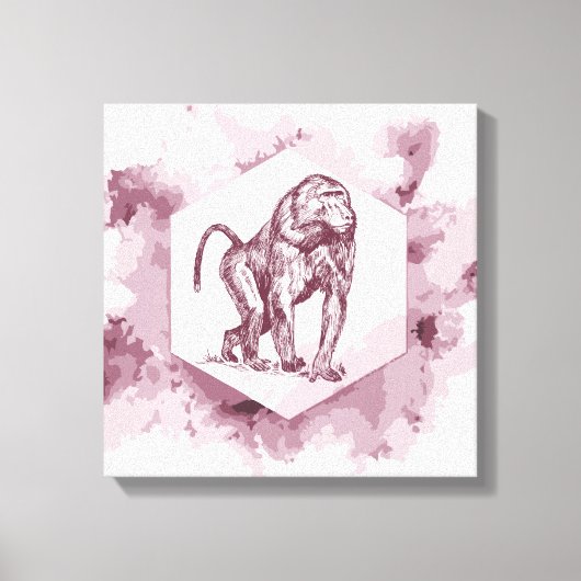 Baboon Canvas Afdruk (Voorkant)
