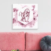Baboon Canvas Afdruk (Insitu (Woonkamer))