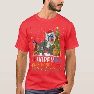 Baboon Dierenvriend Funny Happy Baboon HelloBedank T-shirt