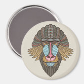 Baboon Magnet illustré (Recto/Verso)