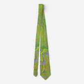 Babs 3 Vert Citron Clair Abstrait Cravate (Dos)