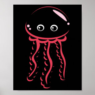 Babt Jellyfish glimlachend kostume Cute Animal Hwe Poster