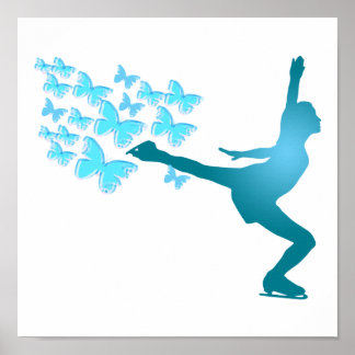 babterflyskater Poster de patinage sur glace
