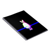 Babu Glitchcore Spiral Notebook Notitieboek (Rechterzijde)