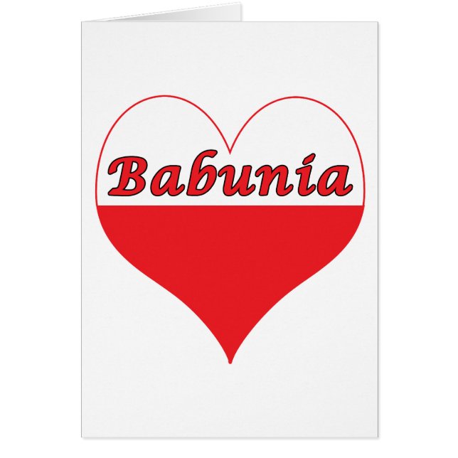 Babunia Poland Heart (Voorkant)