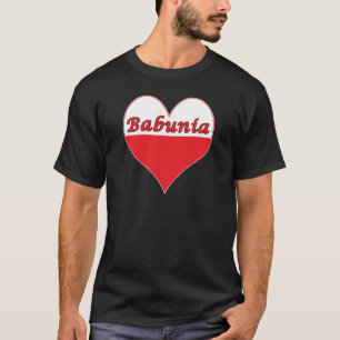 Babunia Poland Heart T-shirt