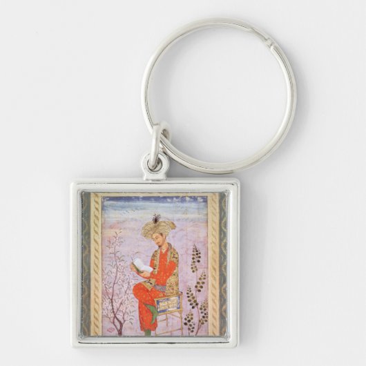Babur Reading, Mughal Sleutelhanger (Voorkant)