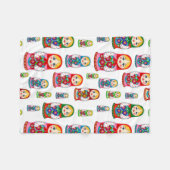 Babushka Baby Blanket Fleece Deken (Voorkant (Horizontaal))