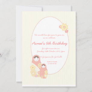Babushka Baby shower Uitnodiging