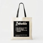 Babushka Definition Grootmoeder Russisch Tote Bag (Voorkant)