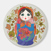 Babushka Russische Nesting Dolls Magneet (Voorkant)