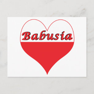 Babusia Poland Heart Briefkaart