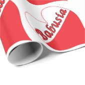 Babusia Poland Heart Cadeaupapier (Rol Hoek)