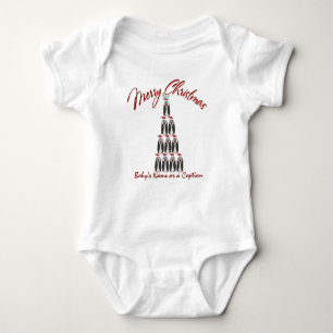 Baby 1 Kerstmis - Pinguïn - Gepersonaliseerd Romper