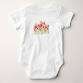BABY 1 PC BODYSUIT POPPIES QUOTE NAAM CUST0MIZE (Achterkant)