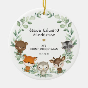 Baby 1e Eerste Kerstdag Keramisch Ornament