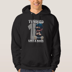 Baby 1e verjaardag Jongen Meisje 1 jaar als een Ki Hoodie