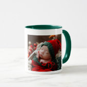 Baby 1st Christmas Photo Mug - Personalized Custom (Devant droit)