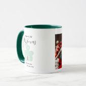Baby 1st Christmas Photo Mug - Personalized Custom (Devant gauche)