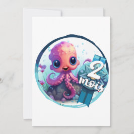 Baby - 2 maanden feestdagenkaart