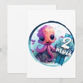 Baby - 2 maanden feestdagenkaart (Voorkant / Achterkant)