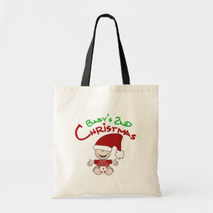 Baby 2e kerstshirt en cadeaus tote bag