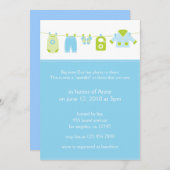Baby 2e Shower Invitation Kaart (Voorkant / Achterkant)