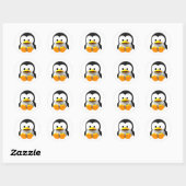 Baby 3-D Tux Linux Penguin Sticker (Vel)