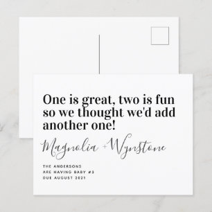 Baby 3 Zwangerschap Aankondiging