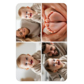Baby 4 Foto Collage Afbeelding Magneet (Verticaal)