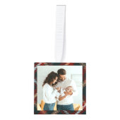 Baby 4 Foto Land Tartan Pset Cube Ornament (Voorkant)