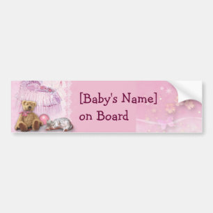 Baby aan boord (aanpasbaar) bumpersticker