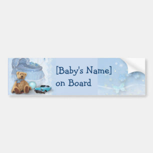 Baby aan boord (aanpasbaar) bumpersticker