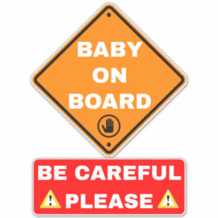 Baby aan boord Auto-waarschuwingsbordje Sticker