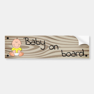 Baby aan boord Awareness Recognition Child Safety Bumpersticker