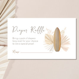 Baby aan boord Baby shower Luier Raffle Kaart
