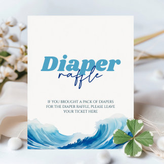 Baby Aan boord Baby shower Luier Raffle Reclamebord Met Voetstuk